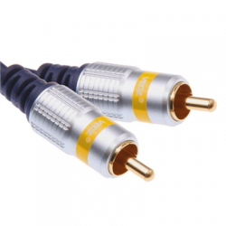 Kabel przewód RCA - RCA CHINCH coaxial 5m Veoz-85887