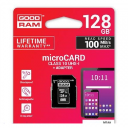Karta pamięci microSD 128GB UHS-I adapter Goodram-86340