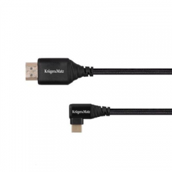 Kabel HDMI - USB-C wtyk kątowy 2m Kruger Matz-86502