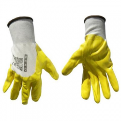 Rękawice ochronne r.9 żółte 12szt Geko-86939