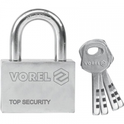 Kłódka żeliwna powlekana 60mm 4 klucze Vorel-87795