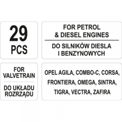 Blokada rozrządu Opel benzyna diesel 29el Yato-90852