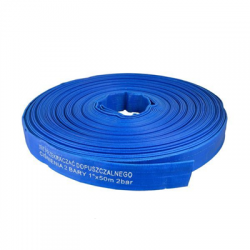 Wąż gumowy PCV 50m 1" 2 bary niebieski Geko-92636