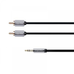 Kabel wtyk jack 3.5 - 2RCA stereo 1.0m Kruger Matz-94982
