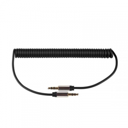 Kabel audio Jack 3.5 wtyk - wtyk spirala M-Life-95012