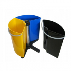 Kosz segregacja odpadów śmieci 3 kolory 35l-96170