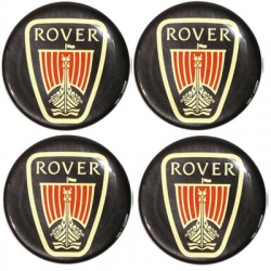 Naklejki na kołpaki emblemat Rover 50mm sil-96557