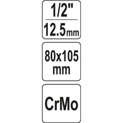 Klucz nastawny do filtrów oleju 80-105mm 1/2 Yato-99610