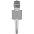 Mikrofon karaoke z głośnikiem srebrny -126374