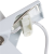 Lampka biurkowa 24 LED klips USB podstawka biała-127872