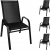 Krzesła ogrodowe 4szt czarne-132221