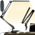 Lampka biurkowa 2w1 USB czarna wysięgnik 230V-133203