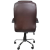 Krzesło fotel biurowy skóra eko brązowy -134225