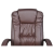 Krzesło fotel biurowy skóra eko brązowy -134228