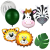 Balony urodziny dziecka zwierzątka ZOO 90szt -138742