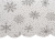 Obrus świąteczny biały śnieżynki 260x140cm-140335