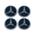 Naklejki na kołpaki emblemat Mercedes 60mm czar al-31236
