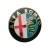 Emblemat znaczek logo Alfa Romeo 74mm złoty-54345