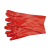 Rękawice gumowane PVC czerwone 36cm r11 Vorel-60467
