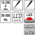 Próbnik napięcia 12-250V 50-500Hz LCD LED YATO-65485