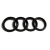 Emblemat znaczek logo AUDI 285x99mm A6 S6 Q3 Q5 cz-78536