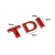 Emblemat znaczek logo napis litery TDI czerwony-98827
